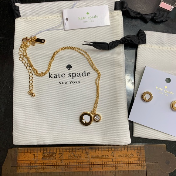 Kate Spade Necklace+Earrings SET!! - Picture 6 of 8